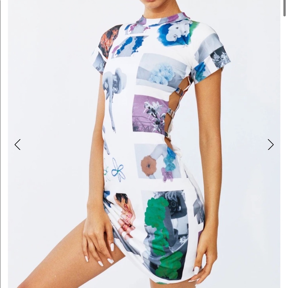 With Jean Mini Dress
